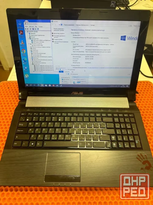 Ноутбук Asus N53T AMD A6-3400m DDR3 6Gb SSD256Gb Radeon hd 6520g Win10 акб почти не держит Донецк - изображение 1