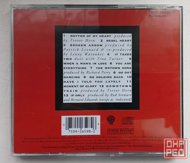 Rod Stewart (1991) Vagabond Heart - CD, фирм.(Germany), Pop-rock Макеевка - изображение 2