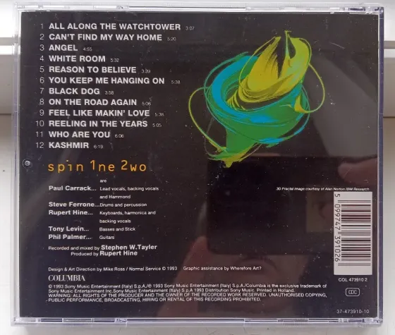 Spin 1ne 2wo (Paul Carrack) (1993) Spin 1ne 2wo - CD, фирм.(Austria), Pop-rock Макеевка