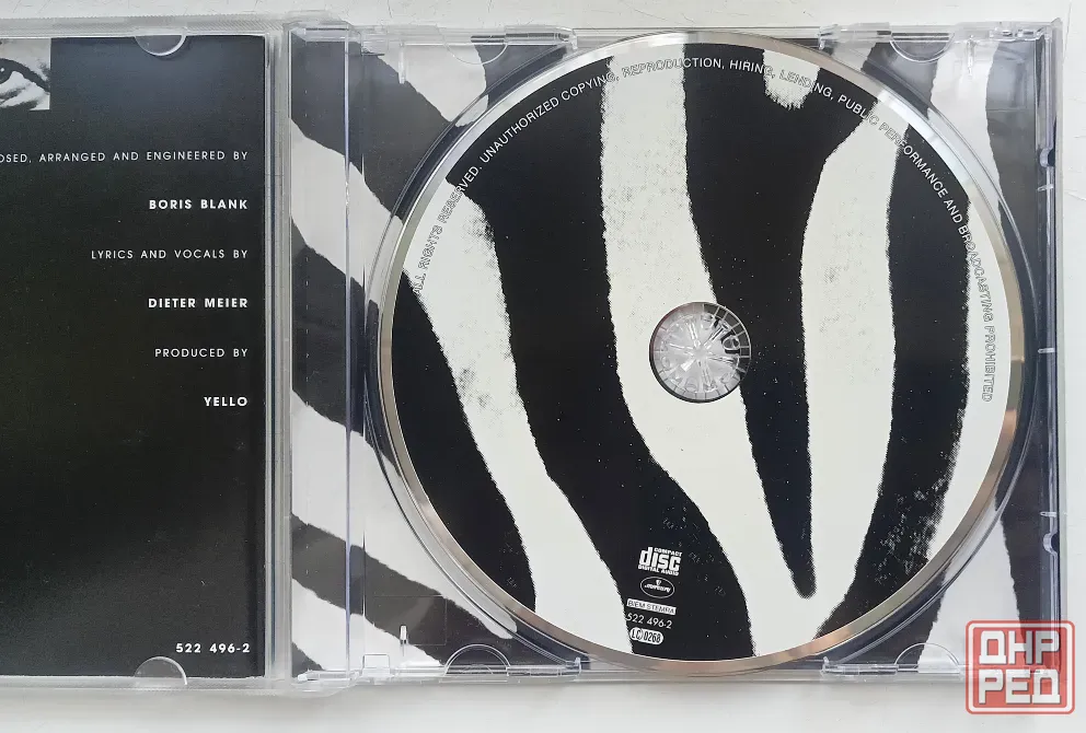 Yello (1994) Zebra - CD, фирм.(Germ), Synth-pop Макеевка - изображение 3