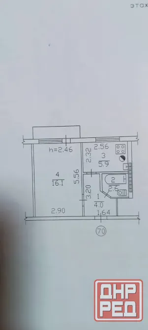 Продаётся 1-но комнатная квартира в Будённовском р-не, Краснооктябрьская Донецк - изображение 8