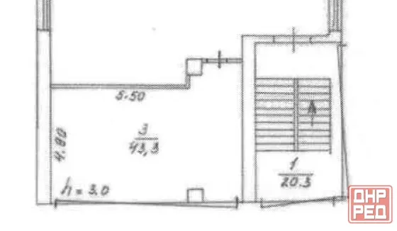 Аренда 43,3 м²: торговый центр «Mолоко», 2 этаж, высокая проходимость Харцызск