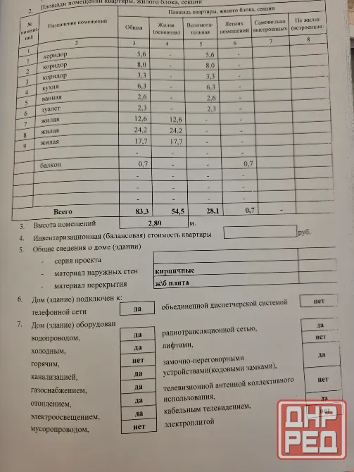 Просторная 3х комнатная квартира 83,3кв.м на Киевском исполкоме. Собственник. Донецк - изображение 2