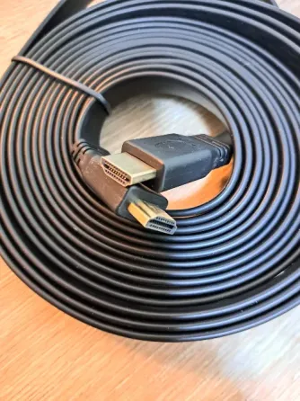 Видеокабель HDMI 4K черный плоский 5м Донецк