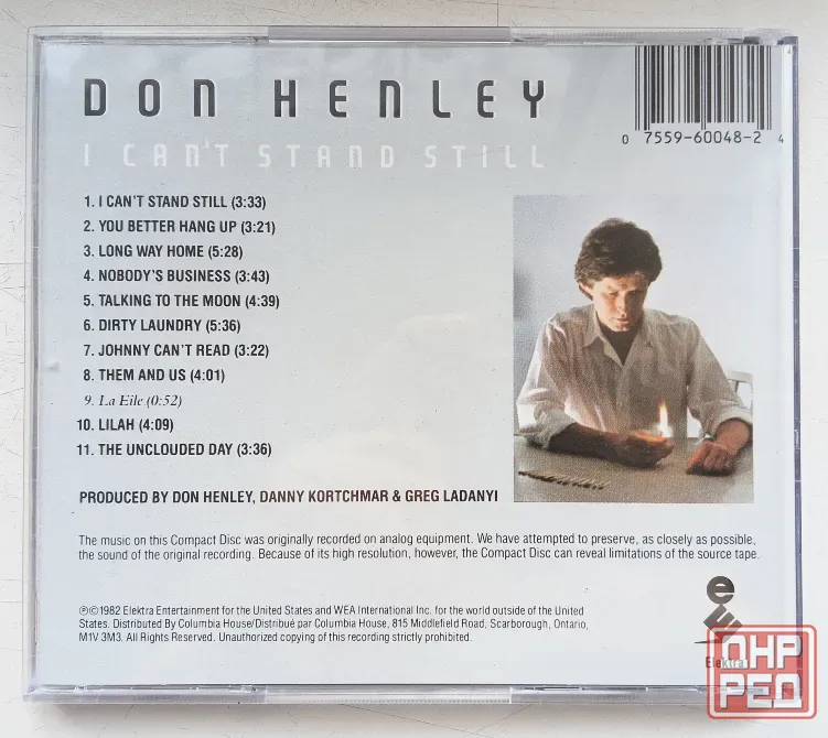 Don Henley (Eagles) (1982) I Can't Stand Still - CD, фирм.(Canada), Country-Rock Макеевка - изображение 2