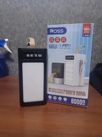 Повербанк Ross Y-883 80000mAh Fast Charge ledлампа Донецк