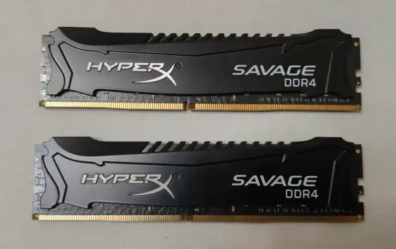Память Kingston HyperX Savage Black DIMM DDR4 16(2x8)Gb PC19200 2400MHz CL12 [HX424C12SB2K2/16] Донецк