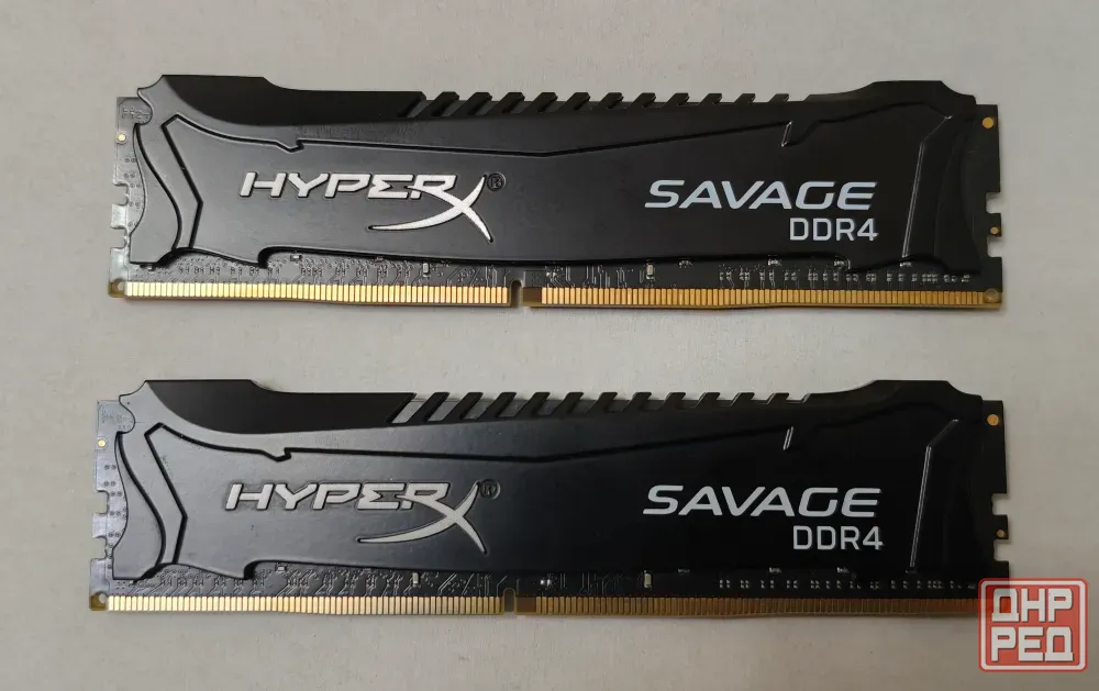 Память Kingston HyperX Savage Black DIMM DDR4 16(2x8)Gb PC19200 2400MHz CL12 [HX424C12SB2K2/16] Донецк - изображение 1