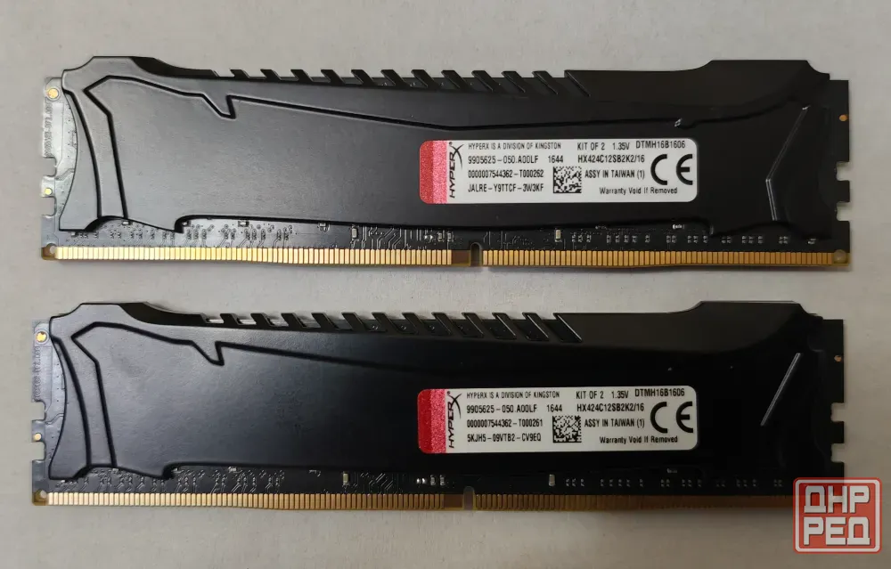 Память Kingston HyperX Savage Black DIMM DDR4 16(2x8)Gb PC19200 2400MHz CL12 [HX424C12SB2K2/16] Донецк - изображение 2