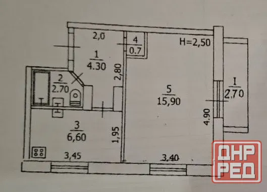 Продам 1 комн. кв., 3/9 эт., 31.6 м.кв. - Макеевка, мкр. Зеленый, Тихий парк Макеевка - изображение 10