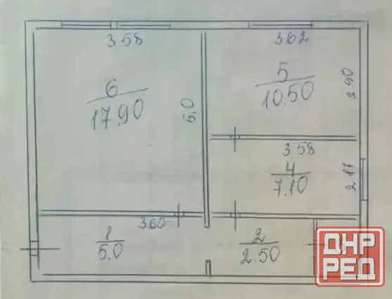 Продам 2-х комн. кв., 2/2 эт., 44 м.кв. - Макеевка, ул. Жукова, пос. Якхз Макеевка - изображение 6
