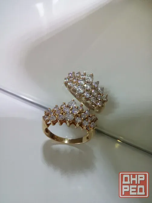 Роскошное Золотое кольцо 585* Донецк - изображение 3