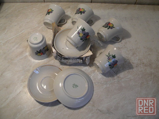 Кофейный набор чашки+блюдца см. ФОТО и описание Донецк - изображение 1