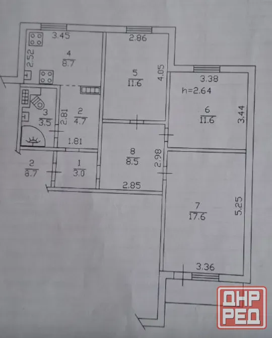 Продажа 3к кв в Буденновском р-не ул,230 Стрелковой дивизии Донецк - изображение 10