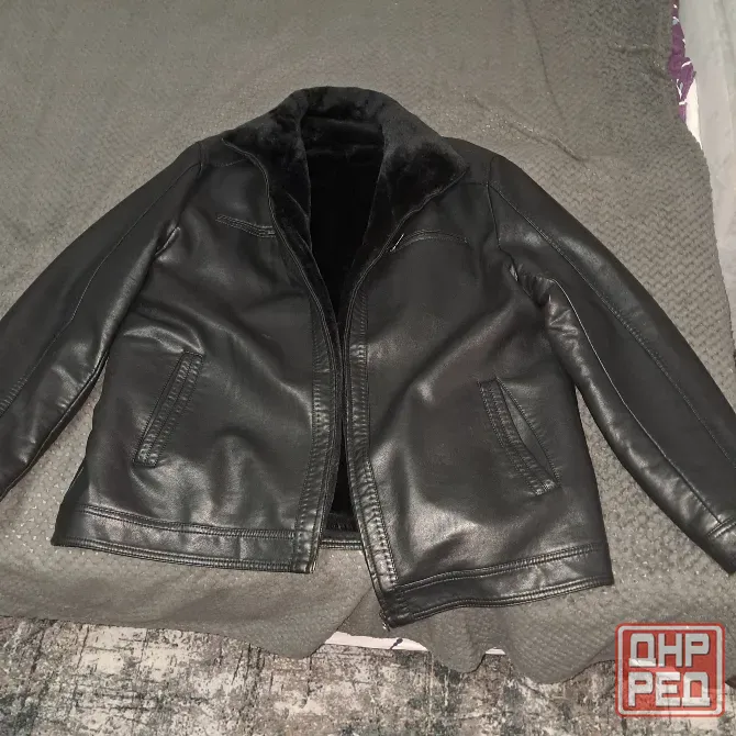 Продам зимнюю кожанную куртку Комсомольское - изображение 2