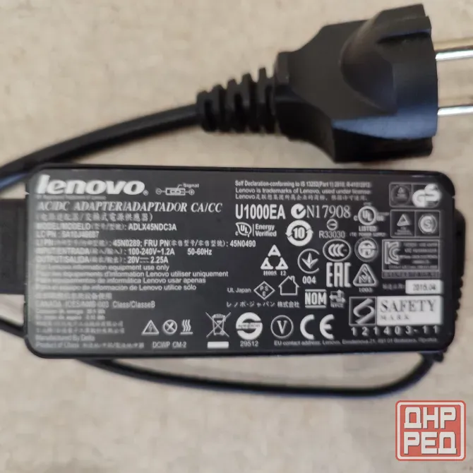 Блок питания 20V 2.25A 45W (штекер SlimTip )ADLX45NDC3A Донецк - изображение 1