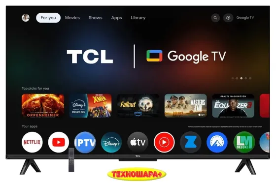 43" тв TCL 43V6C. 4K|Smart|Android/Google TV|Wi-Fi 2.4G+5G|Голос Донецк