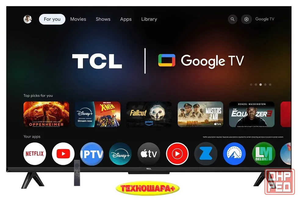 43" тв TCL 43V6C. 4K|Smart|Android/Google TV|Wi-Fi 2.4G+5G|Голос Донецк - изображение 3