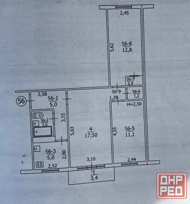 Продам 3-х комнатную квартиру, рядом Югорский парк Макеевка - изображение 6
