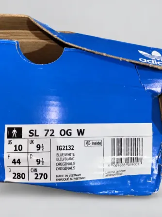 Кроссовки adidas SL 72 OG W, синие с белыми полосками, EU 44 Донецк