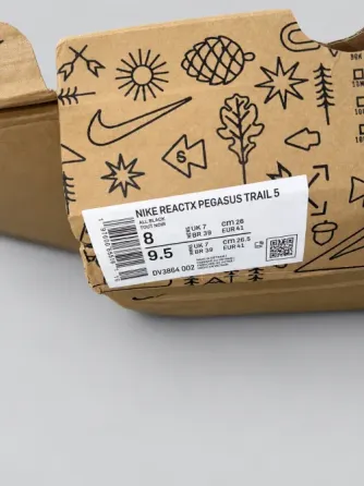 Кроссовки Nike React Pegasus Trail 5, чёрные, EU 41 Донецк