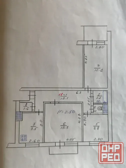Продается 3-комн. квартира, г. Торез, мкрн.3 Торез - изображение 12