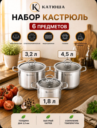 Набор кастрюль Донецк