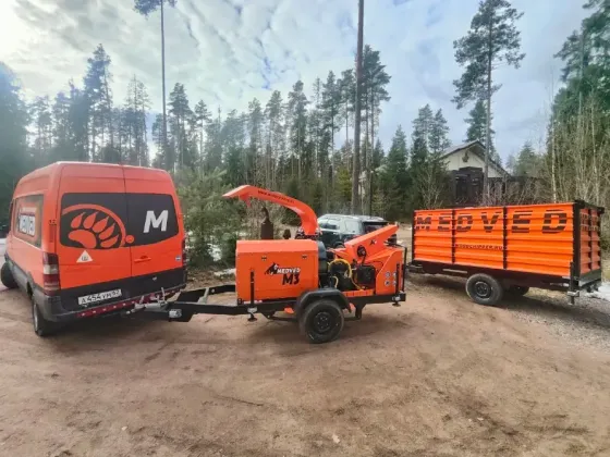 Измельчение веток в щепу, дробление пней Донецк