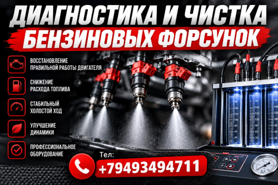 Чистка\диагностика бензиновых форсунок Донецк