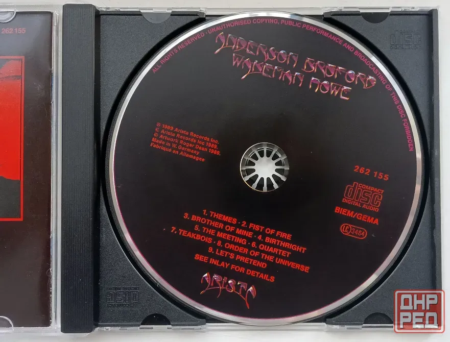 Yes (Andersen, Bruford, Wakeman, Howe) (1989) - CD, фирм. (W.Germany), Арт-рок Макеевка - изображение 3