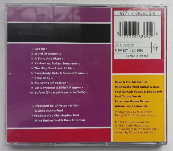 Mike & Mechanics (1991) Word Of Mouth - CD, фирм.(Holland) Макеевка