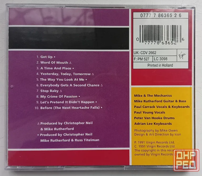 Mike & Mechanics (1991) Word Of Mouth - CD, фирм.(Holland) Макеевка - изображение 2