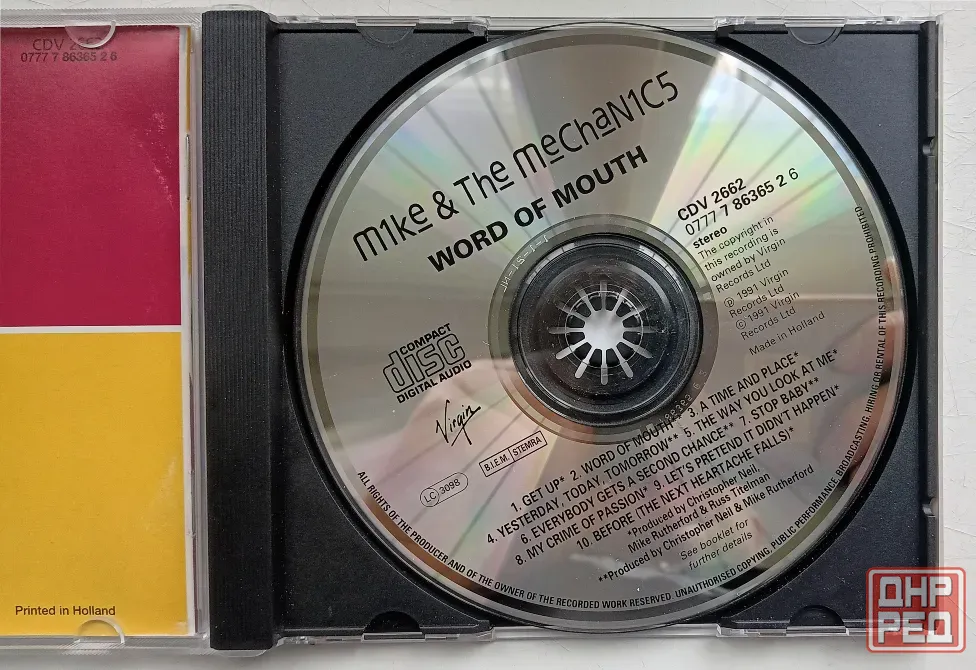 Mike & Mechanics (1991) Word Of Mouth - CD, фирм.(Holland) Макеевка - изображение 3
