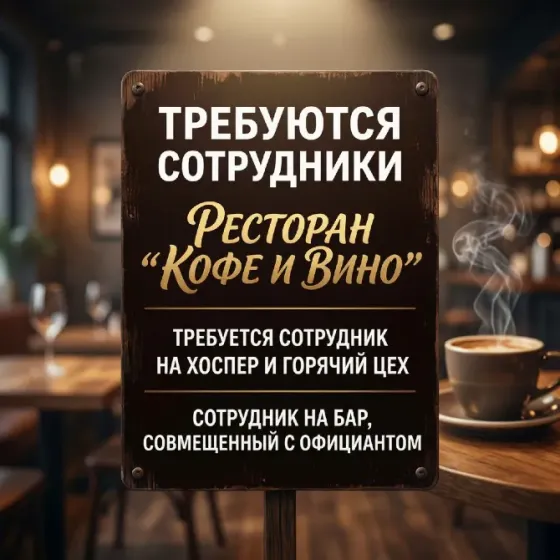 Работа в кафе, Центр Макеевки Макеевка