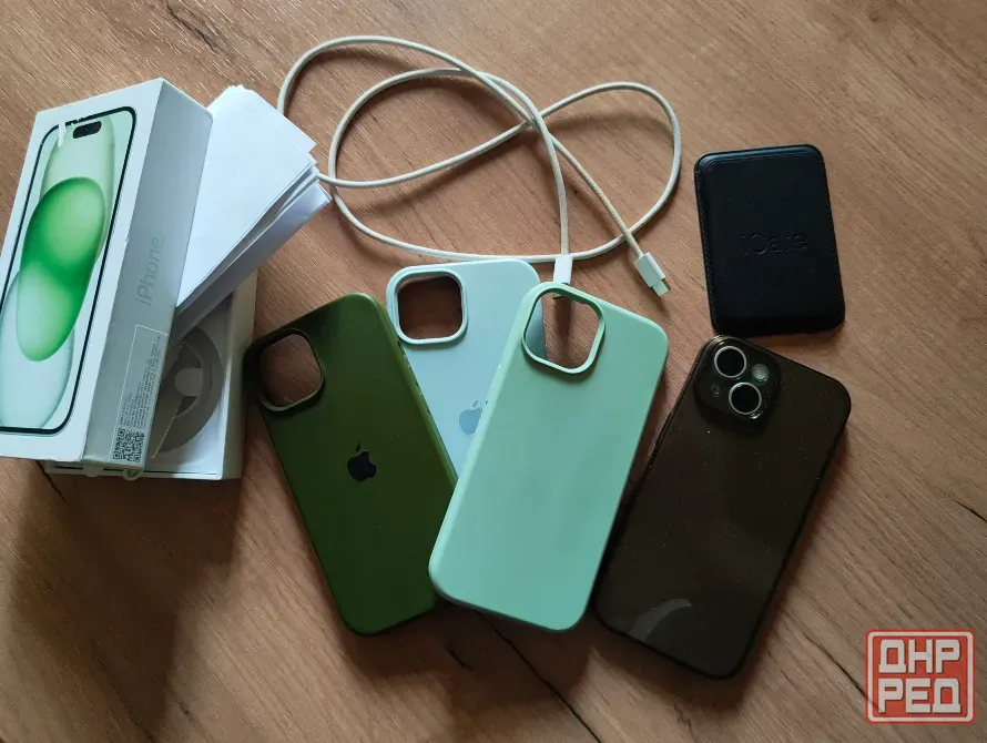 iPhone 15 128 GB, зелёный. Макеевка - изображение 6