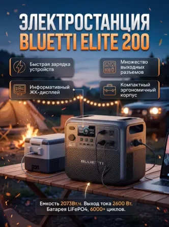 Электростанция BLUETTI Elite 200 V2 Донецк