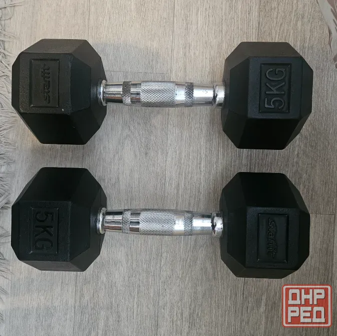 Гантели гексагональные по 5 кг Starfit. Донецк - изображение 1