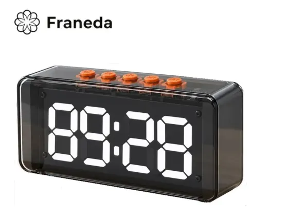 Часы настольные , FM радиоприемник, беспроводная Bluetooth колонка FRANEDA Донецк