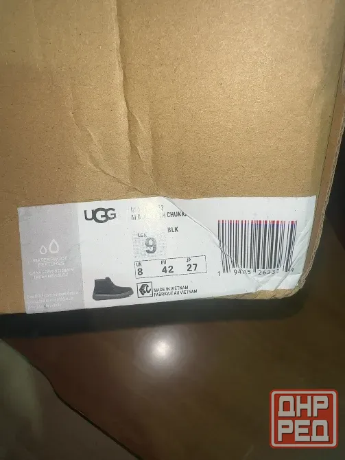 Ботинки UGG Burleigh Chukka, чёрные, EU 42 Донецк - изображение 2