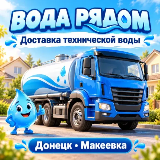 Доставка технической воды в Донецке и Макеевке Донецк