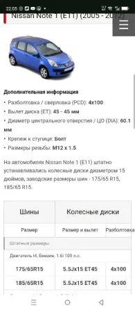 Диски колесные на Nisan note R15 Донецк