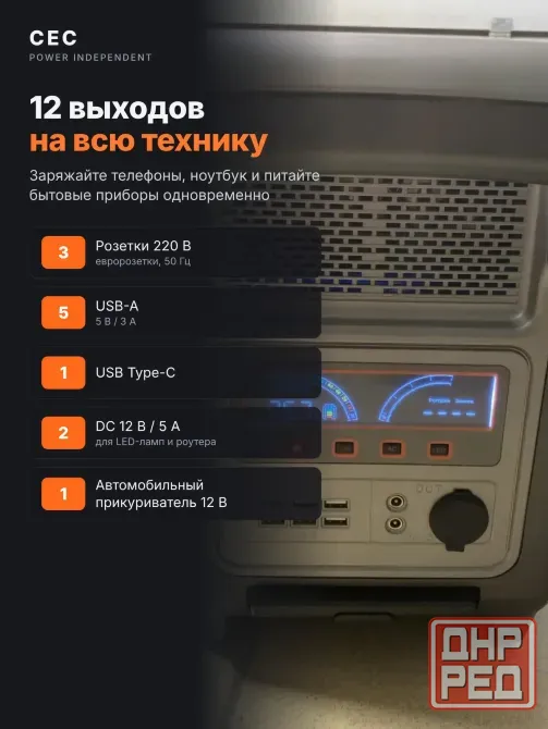 Электростанция 3 кВт·ч, 2500 Вт, LiFePO4, новая Донецк - изображение 5