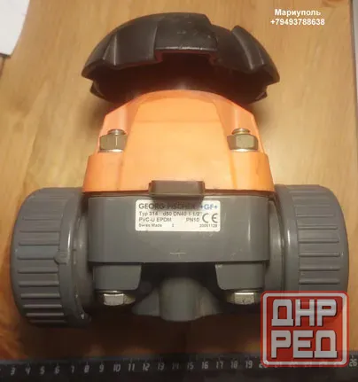 Клапан мембранный диафрагменный тип 314 d50 DN40 1 1/2 PN10 PVC-U Мариуполь - изображение 1