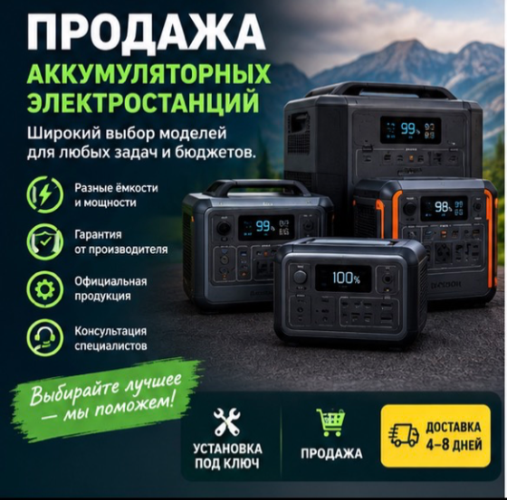 Аккумуляторные электростанции продажа, установка и быстрая доставка Донецк