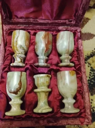 Ониксовый набор из 6 рюмок Ссср Донецк