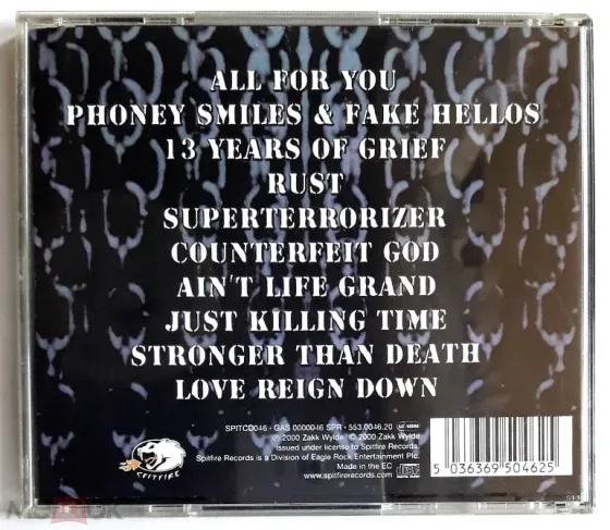 KД / CD: Black Label Society, Zakk Wylde - 2000 "Stronger Than Death", неофициальное издание, Россия Донецк