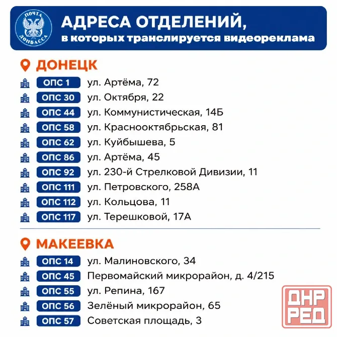 Реклама в отделениях почтовой связи Донецк - изображение 1