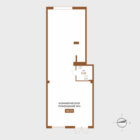 Коммерческое помещение №4, 97,97 м² — Авторский дом МАРИ Мариуполь