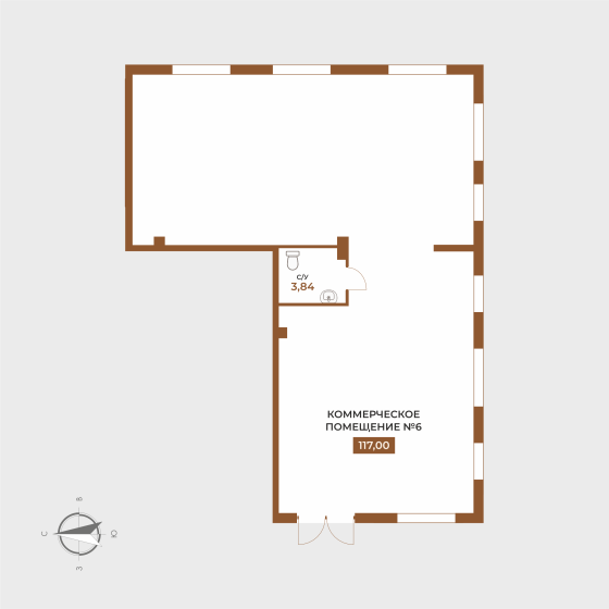 Коммерческое помещение №6, 120,84 м² — Авторский дом МАРИ Мариуполь