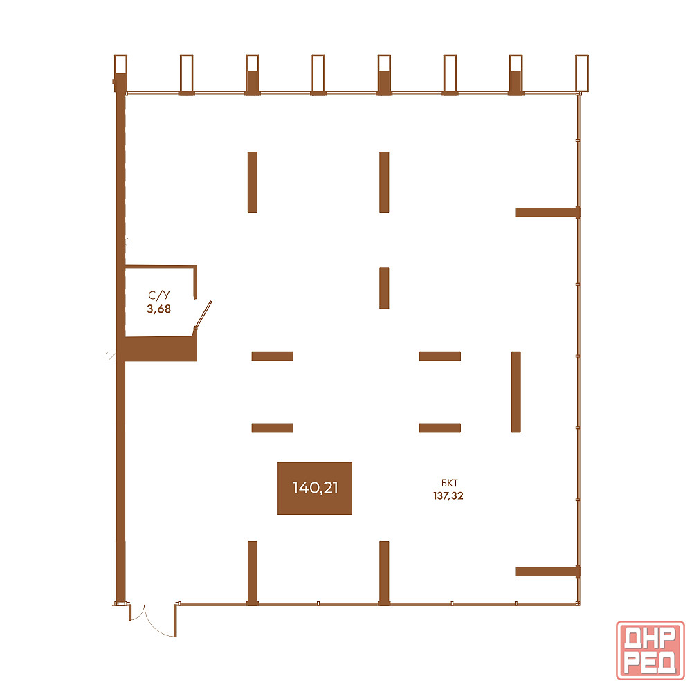 Коммерческое помещение №6, 140,21 м² — Чувства Мариуполь - изображение 1